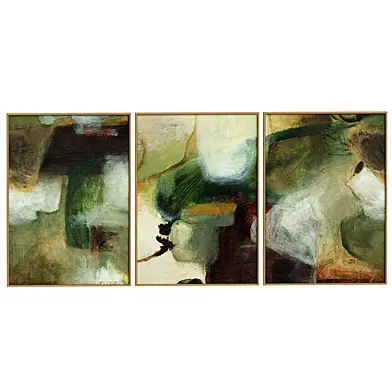 Earthy Layers Canvas Trio