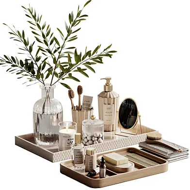 Luxury Bathroom Accessories Set – Spa Decor & Vanity Styling set 018