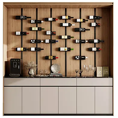 Bar cabinet - Wine cabinet with Wine Bar in a restaurant and home 33