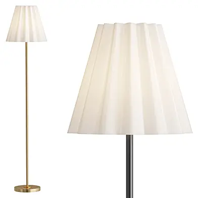 David Modern Tapered Shade Linen Floor Lamp