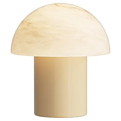 Glynnis Wabi Sabi Travertine Mushroom Table Light