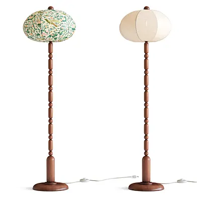 Dumpling Wood Floor Lamp Anthropologie
