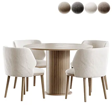 Lum Bridge Chair and Jvon Table, Стол кухонный круглый 110см Jvon