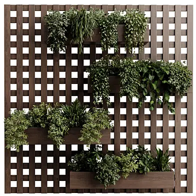 Vertical Garden Wall - Wooden Planter Green Wall Outdoor Plants 284