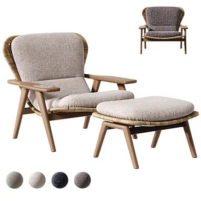 Minotti Elas Cord Outdoor Armchair 01