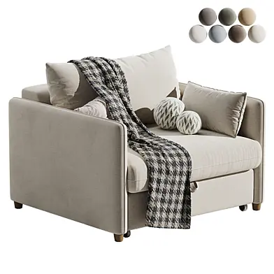 Диван-кровать МОНС, 122 см, микровелюр | skdesign