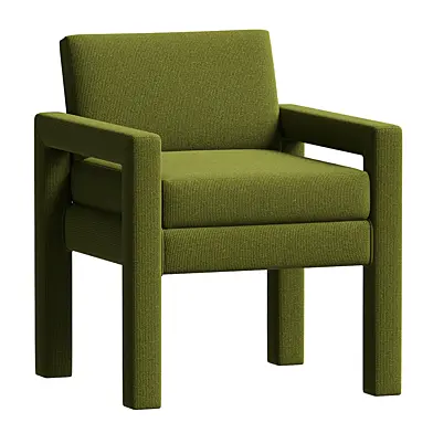 Pair of Mid Century Scale Petite Parsons Armchair