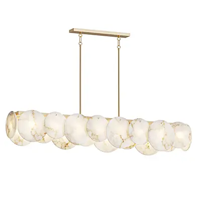Modernity Alabaster Linear Chandelier