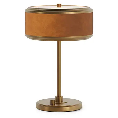 Настольная лампа Pottery Barn Redford Caramel Leather