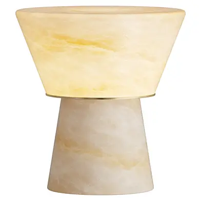 Conical Beta Alabaster Table Lamp