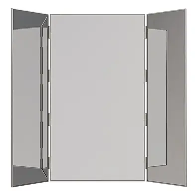 Metal Profile Triptych Mirror by Zara Home