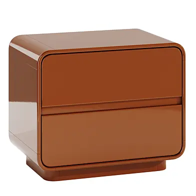 Sora Bedside Table  Almond