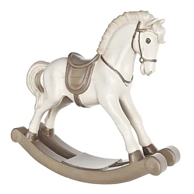 Vintage wooden rocking horse_01