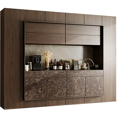 Bar cabinet - Wine cabinet with Wine Bar in a restaurant and home 35