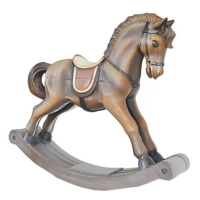 Vintage wooden rocking horse_02