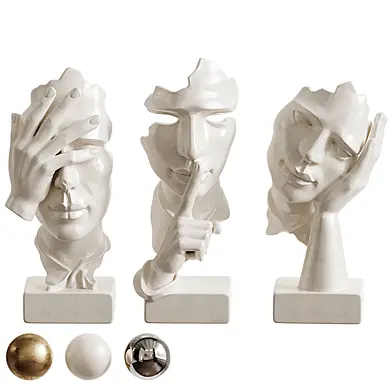 Unspoken Sculptural Trio