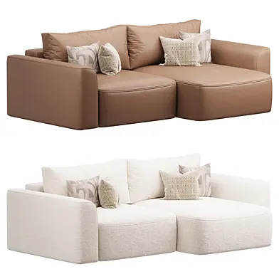 Corner sofa Space-1 Milky matting