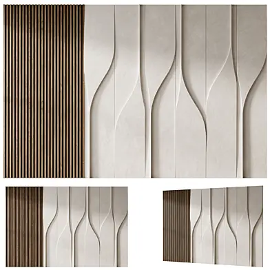 Minimalist Nordic Wave 3D Wall Panel 8