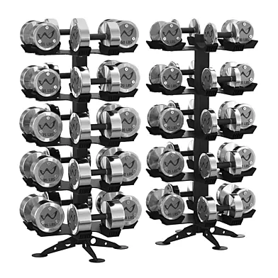 Revolving Dumbbell Rack Dumbbells
