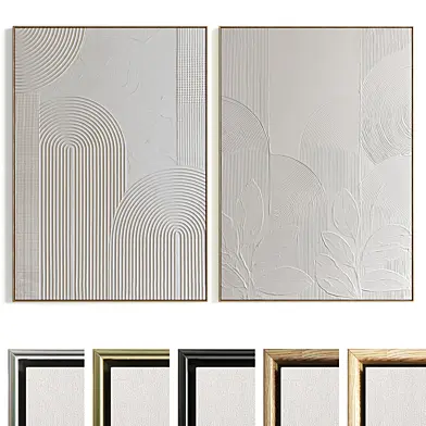 Plaster Two Photo Frame B-782