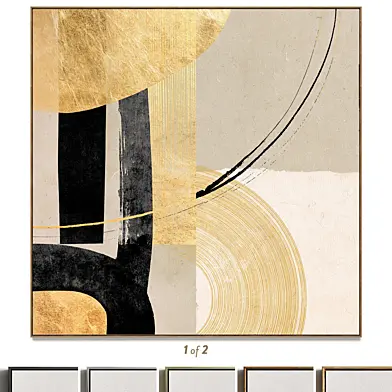 Plaster two square photo frames B-271