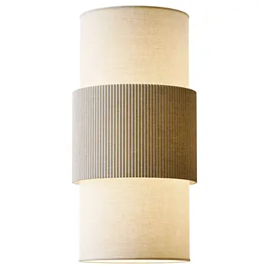Modern Minimalist Linen Cylindrical Wall Light
