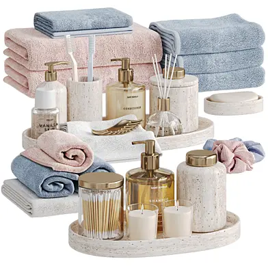Bathroom set 40/ Декоративный набор для санузла