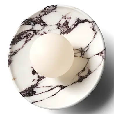 Calacatta Viola Marble Sconce - Bloomeli Studioco