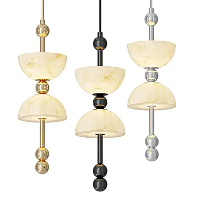 Duo Alabaster Pendant Lamp