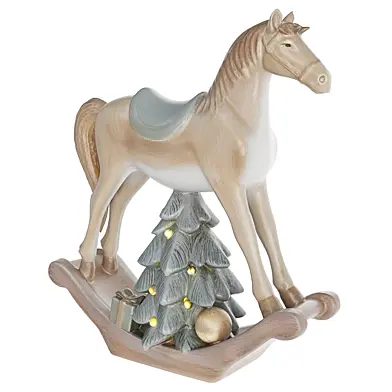Vintage Сhristmas rocking horse 04