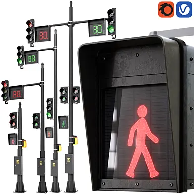 European Traffic Light Set