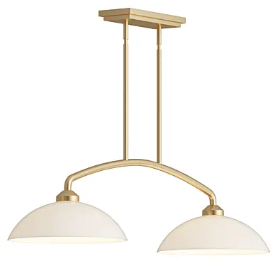 English Bronze Linear Chandelier