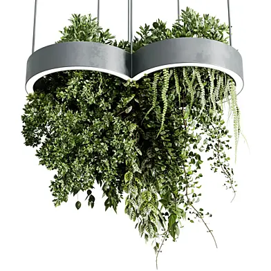 Circle pot light pendant - plant light hanging 50