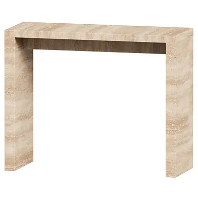 Light Marble Effect Console Table