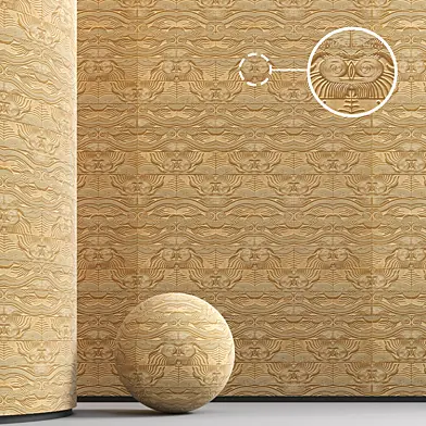 Art Deco Interior Wall Covering Arch Viz- vol22