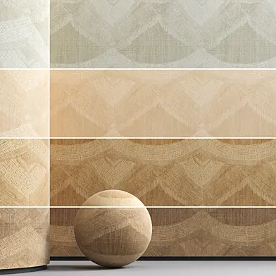 Arte International Senah Mestiza Woven Grasscloth Wallpaper - 4 Colorway Pack | Seamless Tileable 3ds Max V-Ray Corona | Organic Contemporary Interior Wall Covering Arch Viz Material - vol26