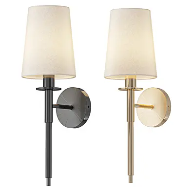 Long Line Vintage Brass Wall Light