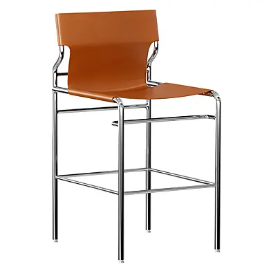 Surf Sling Brown Leather Counter Stool 2014
