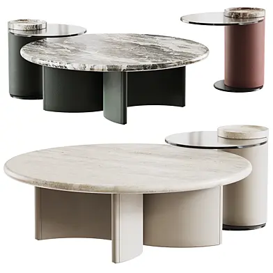 Turri NOOK Travertino Coffee Table