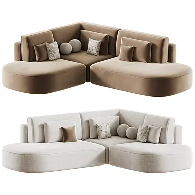 Modular sofa Space-M 1 Olive Velour