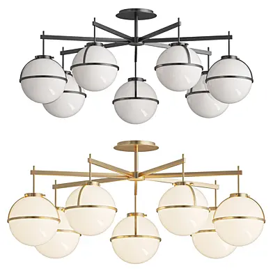 Licht Erlebnisse Black White Ceiling Lamp