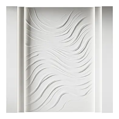 140 Decorative plaster 3D panel 97 Bas-relief "Waves"