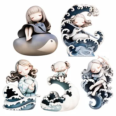 Wave Girl Sculpture