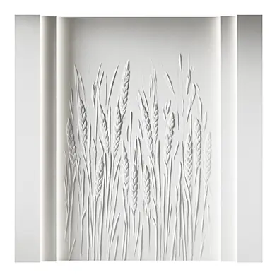 152 Decorative plaster 3D panel 109 Bas-relief "Wheat Ears"
