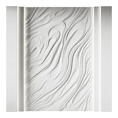 156 Decorative plaster 3D panel 113 Bas-relief "Waves"