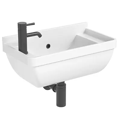 Arezzo Wall Hung Compact Cloakroom Basin
