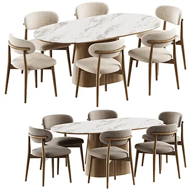 Liora chair and Oval table
