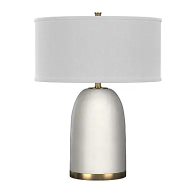 Rivoli Leather Table Lamp White