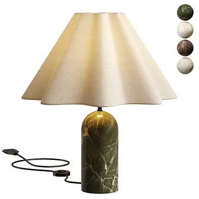 Linen blend table lamp