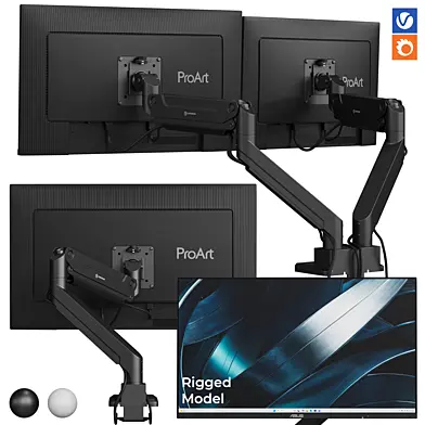 Кронштейны ONKRON, мониторы ASUS 24", 27", 32", риг